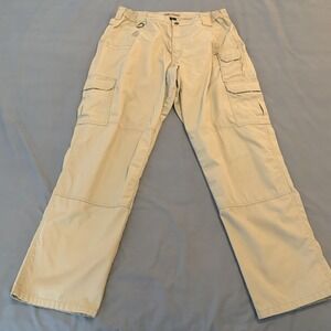 5.11 Tactical Pants Mens 38x32 Khaki Ripstop Cargo Utility Hiking Workwear EDC